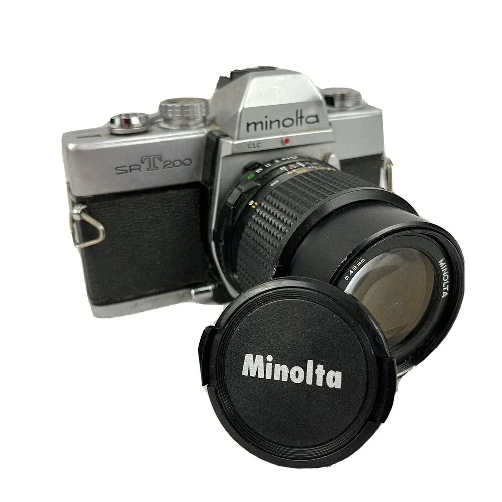 Minolta‎ SRT 200 Vintage Camera 35mm Film With 135mm F/3.5 Lens Tested & Works
